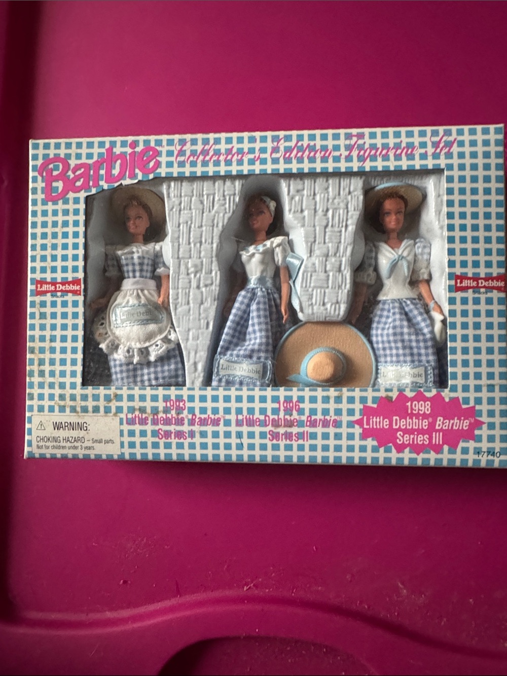Barbie Little Debbie Collector Set - Blue Gingham and White Accents